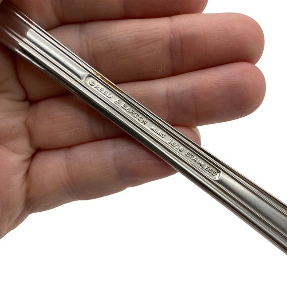 Reed & Barton Tarbor Flatware cake serving knife set salad fork stainless tarbou - Picture 7 of 9